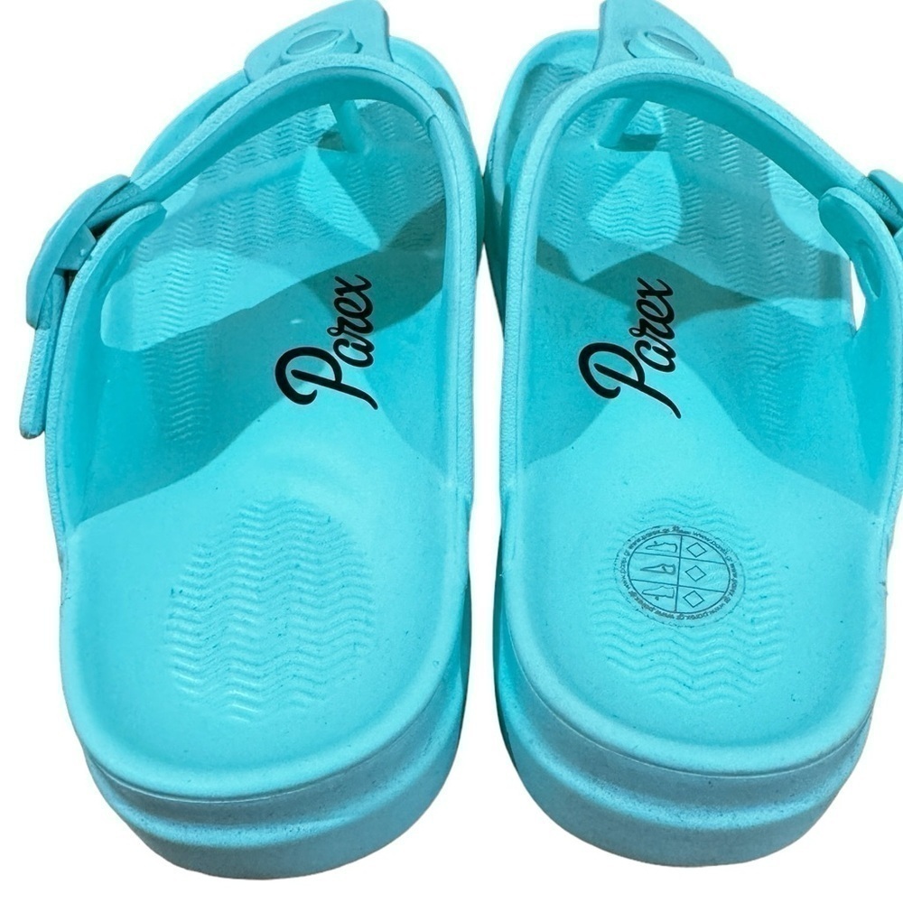 Parex Like New Flip Flops Thongs aqua Women’s Size 36 - Picture 6 of 7